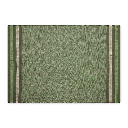 DII® Modern Stripe Variegated Handwoven Recycled Yarn Rug